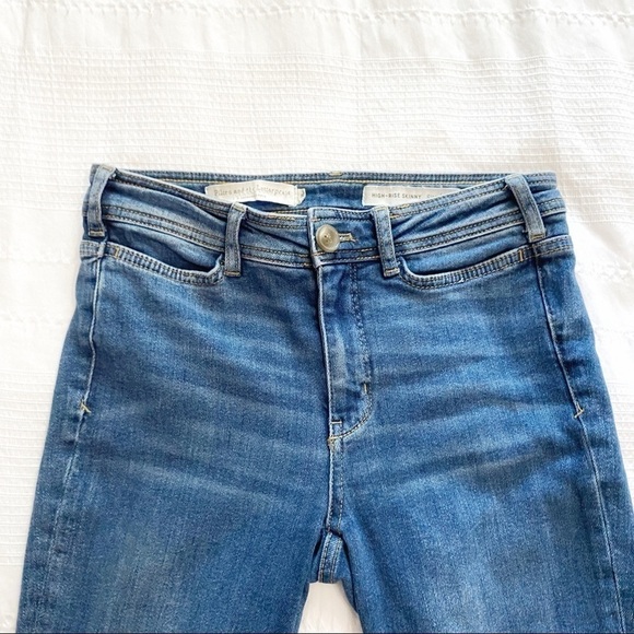 PILCRO AND THE LETTERPRESS HIGH RISE SKINNY ANKLE ZIPPERS DENIM JEANS - Picture 10 of 14